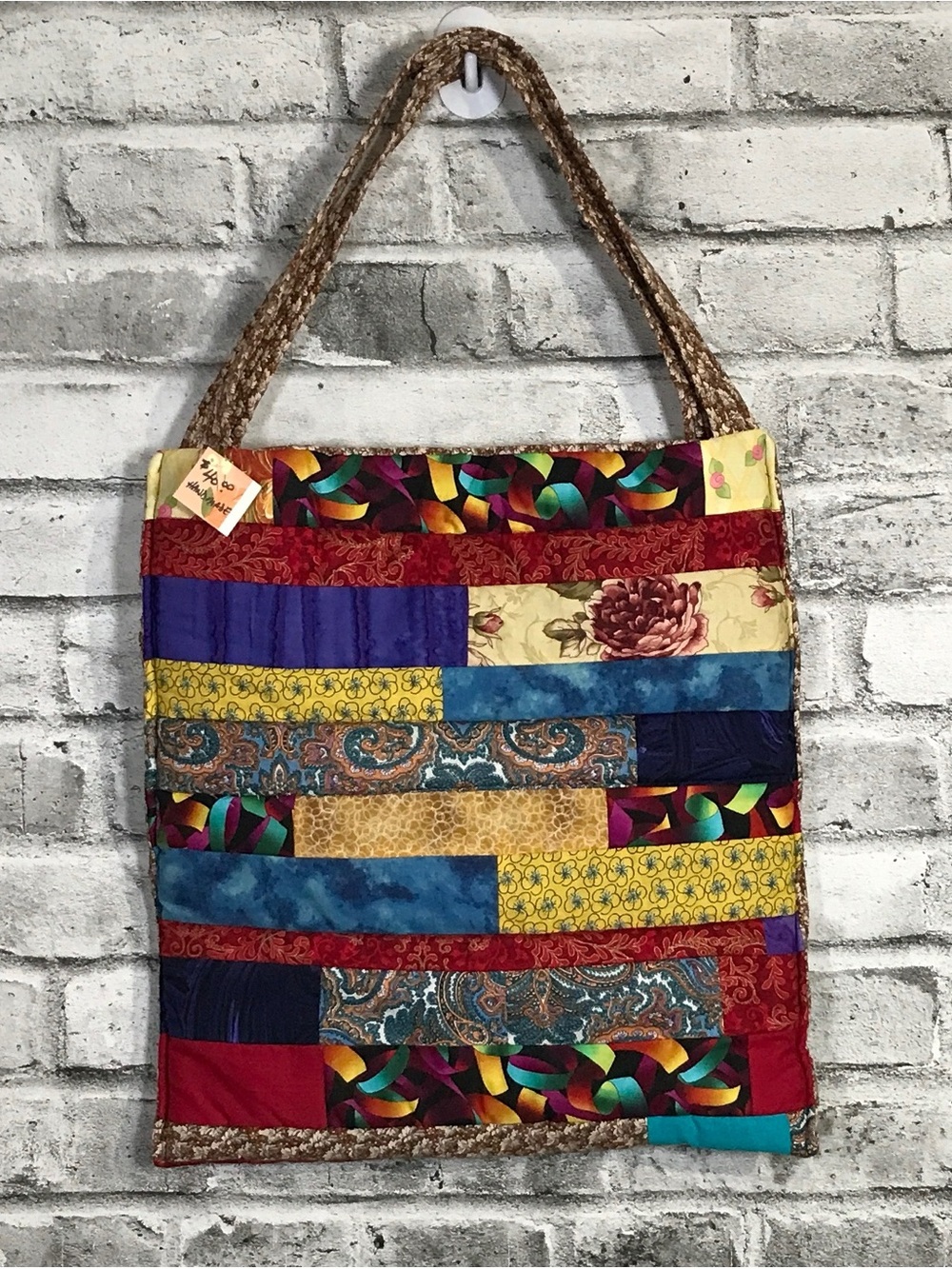 Handmade Multicolor Patchwork Tote Bag